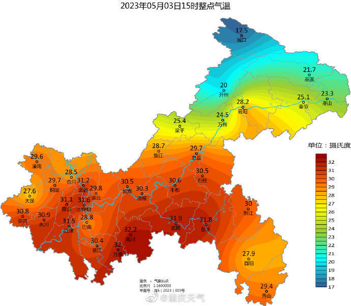 据@重庆天气 消息,5月3日白天,重庆除东北部多地出现降雨,其余大部